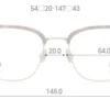 Multi Size Metal - Browline U019 Extra Wide 86