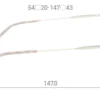 Multi Size Metal - Browline U019 Extra Wide 86